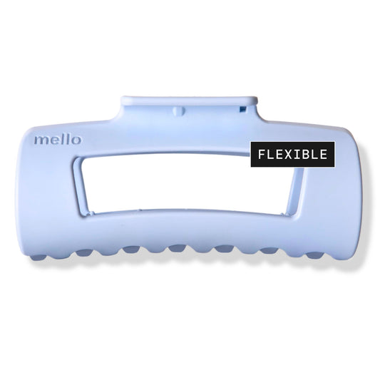 The Original Mello Hair Claw Clip Squishy Claw Clip Made in Korea Patent Pending 30021976 (Light Blue, Medium)