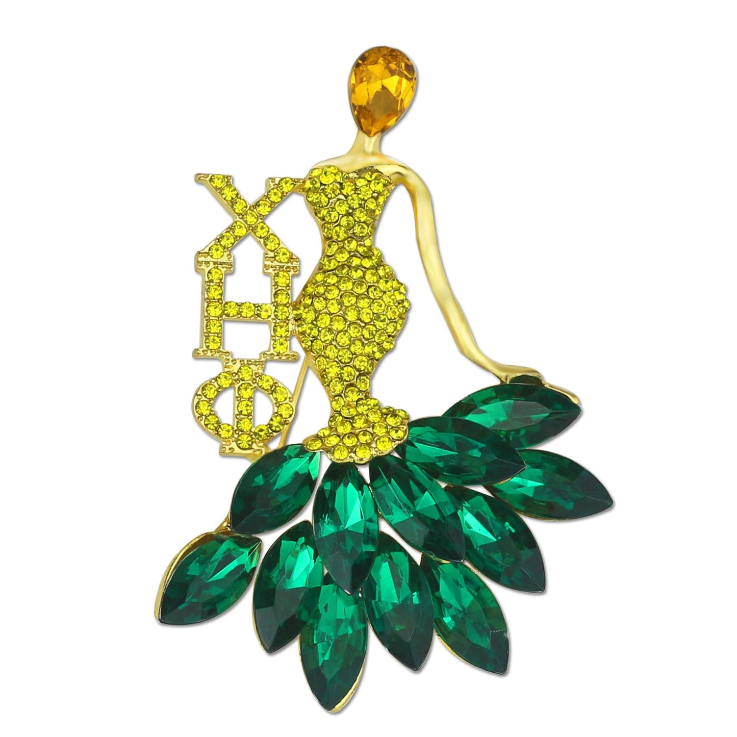 Rhinestone Chi Eta Brooh Pin for Women Greek Sorority 1932 Chi Gift Sorority Paraphernalia Jewelry for Soror Sisterhood Gift (CE Brooch)