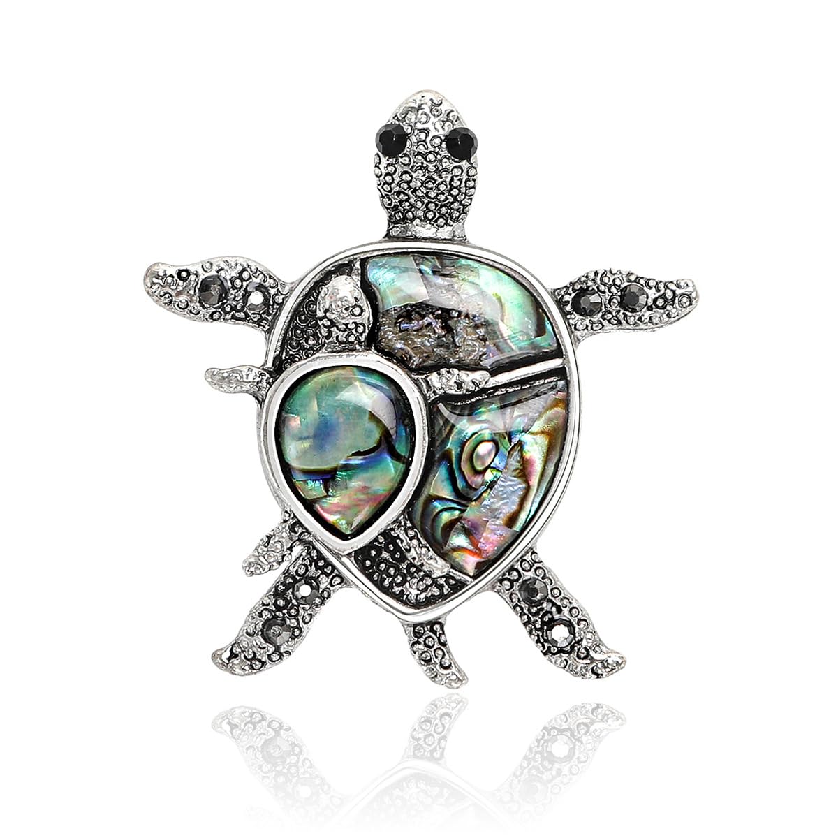 Sea Turtle Brooch for Women Abalone Shell Parent and Child Turtle Brooch Animal Jewelry Mother's Day Birthday for Mother Wife