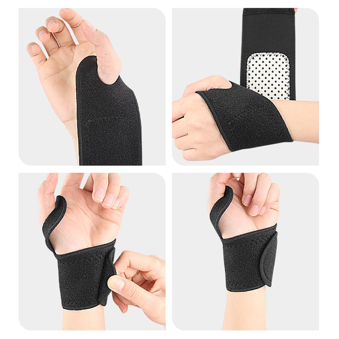Price Xes Wrist Brace for Carpal Tunnel, 1 Pair Adjustable Wrist Straps with 3 Magnets, Magnetic Therapy Wristband for Arthritis Joint Pain Relief Injury Recovery