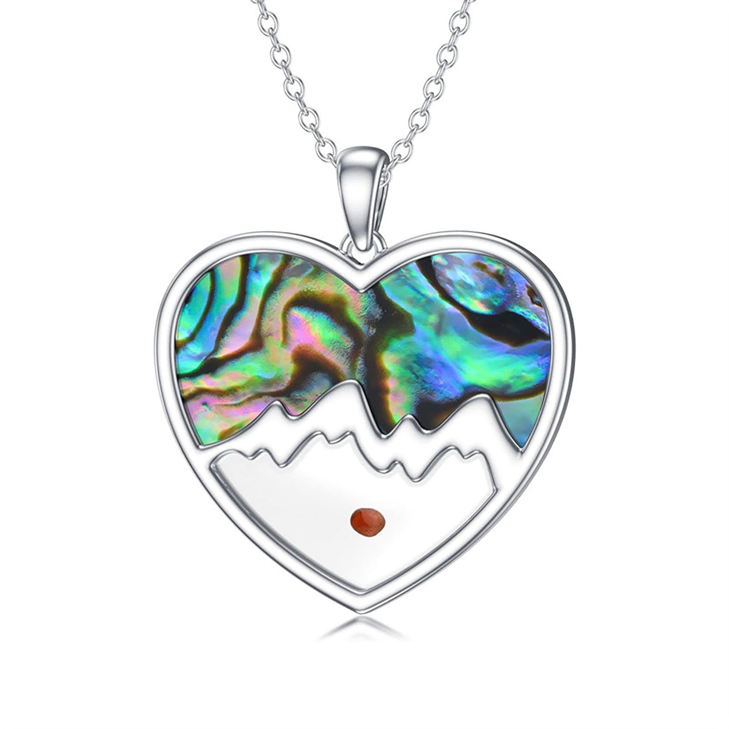 VLIEGEN Mustard Seed Necklace - Stainless Steel Faith Mountain Jewelry for Women & Men styleD