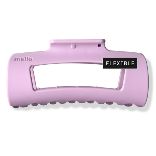 The Original Mello Hair Claw Clip Squishy Claw Clip Made in Korea Patent Pending 30021976 (Purple, Medium)