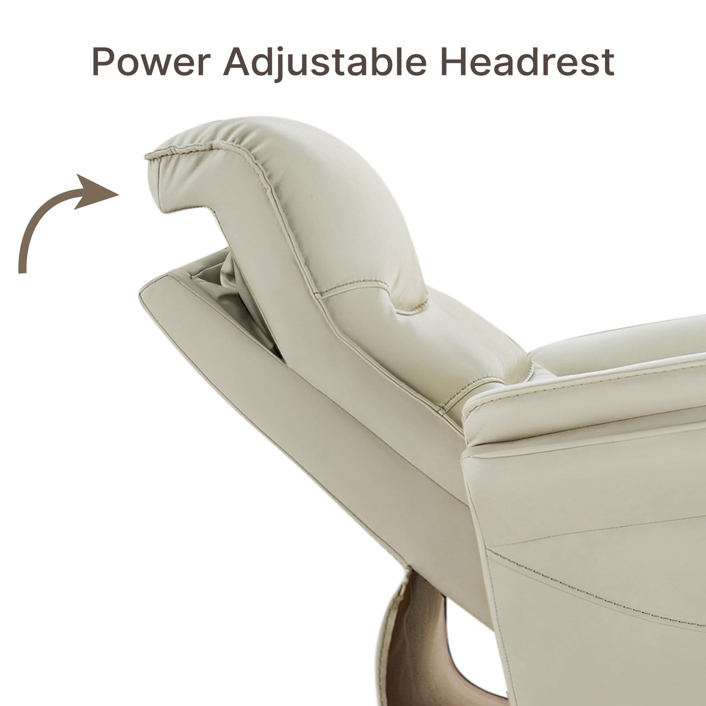 KISLOT Power Recliner Chair with Adjustable Headrest and Footrest, Dual Motor Leather Reclining Chair with USB/Type-C Charging, Zero Gravity Modern Electric Recliner for Adults Living Room Bedroom