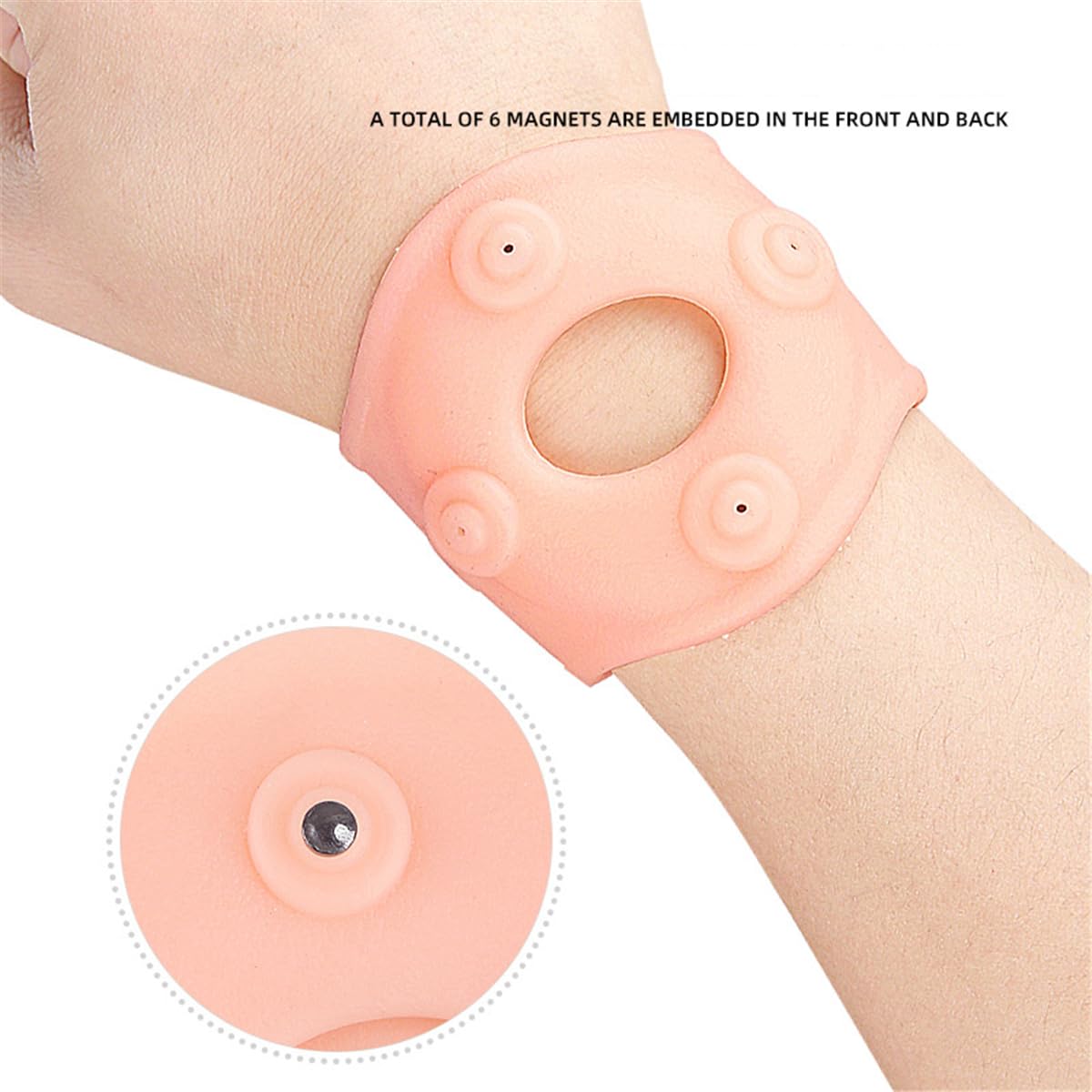 Price Xes Silicone Wrist Compression Brace, 1 Pair Magnetic Wrist Support Sleeve for Tendonitis, Arthritis, Carpal Tunnel Pain Relief, Elastic Wrist Wrap Wristbands for Workout, Fitness, Typing