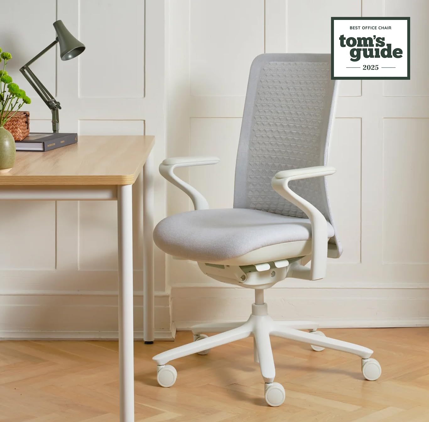 Branch Verve Chair - High Performance Executive Office Chair with Contoured Back and Adjustable Lumbar Support - High Density Foam Cushion and 3D Knit Back - Fits 5' to 6', Up to 275 lbs, Mist