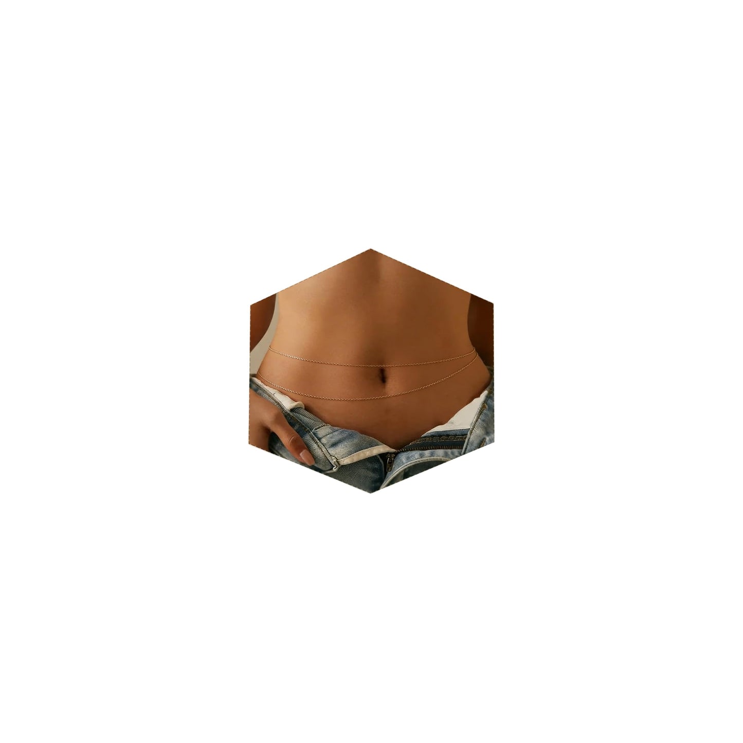 Longita Belly Chain Waist Chain for Women Gold Waist Jewelry for Women Gold Belly Chains Layered Summer Stomach Jewelry Sexy Body Chains non Tarnish Waterproof Plus Size
