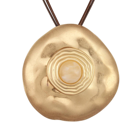 joymiao Long Necklaces for Women Boho Pendant Necklace with Large Pendant Gold Bohemian Statement Necklace Vintage Jewelry