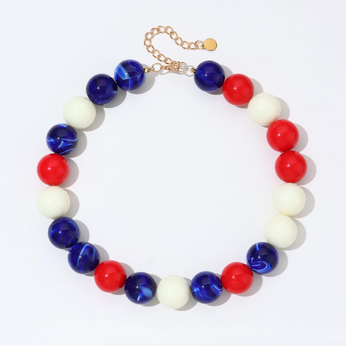 joymiao Chunky Colorful Beaded Necklace for Women Large Bead Rainbow Necklace Purple and Gray Resin Gemstone Necklaces Summer Jewelry