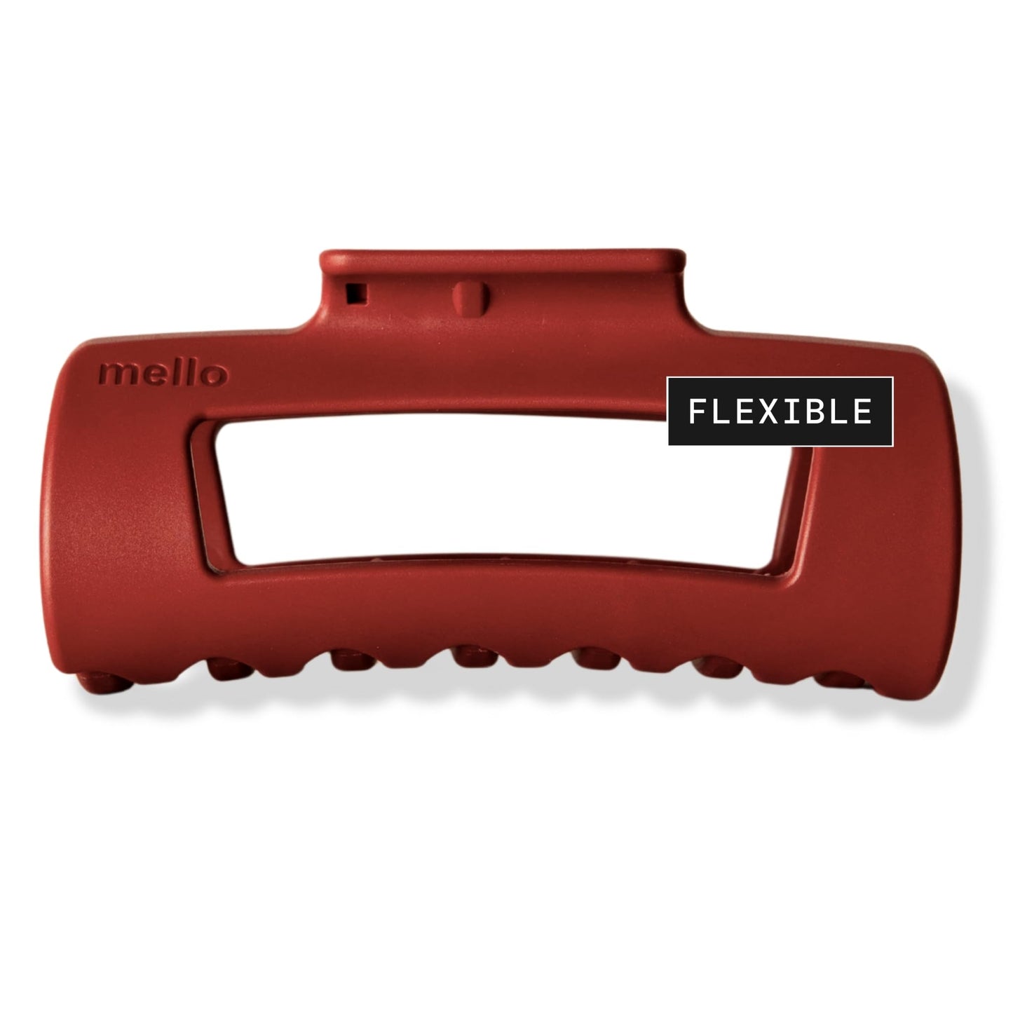 The Original Mello Hair Claw Clip Squishy Claw Clip Made in Korea Patent Pending 30021976 (Red, Medium)