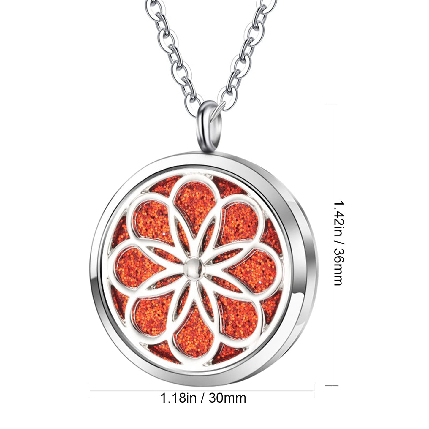 Vie jeune Mixed Aroma Diffuser Locket Pendants Set, Essential Oil Diffuser DIY Necklace Jewelry Making Craft, Bulk Aromatherapy Diffuser Charms Gifts for Women (Random 10pcs Aroma Diffuser)