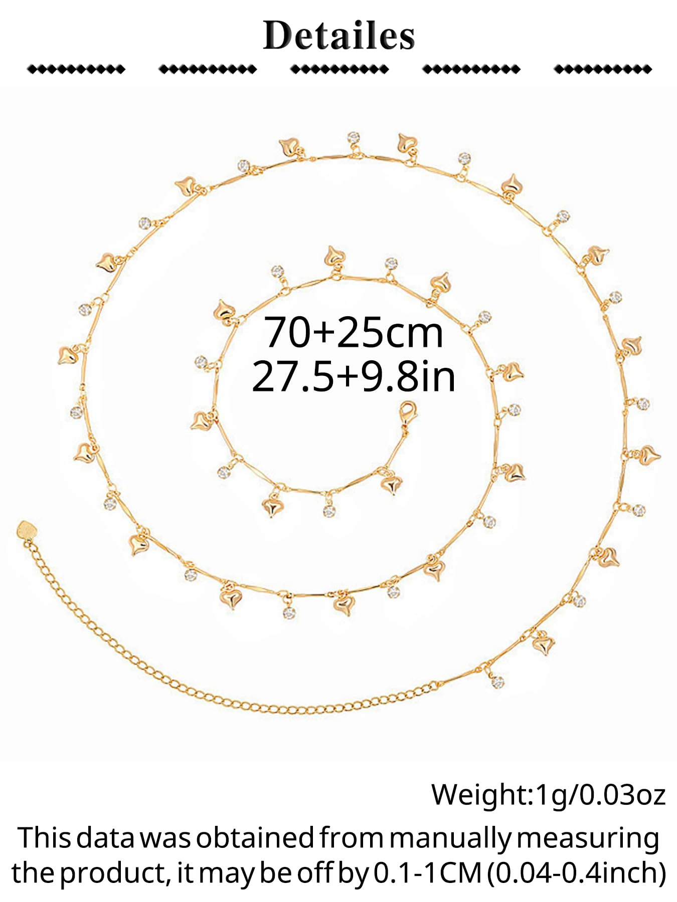 MODRSA 1pcs Gold Belly Chain Gold Waist Chain for Women Heart Waist Jewelry for Women Belly Chains Rhinestone Stomach Jewelry Sexy Body Chains Non Tarnish Waterproof Summer Jewelry Trendy