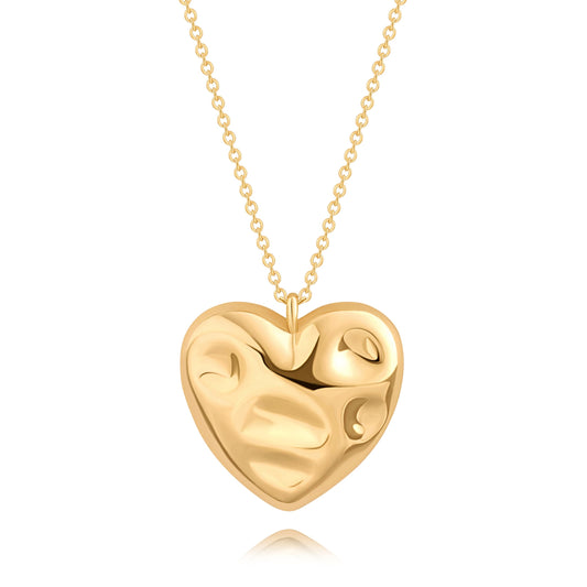 Simple Gold Statement Long Necklace for Women Trendy Heart Pendant Charm Necklace Dainty Gold Sweater Chain Necklace