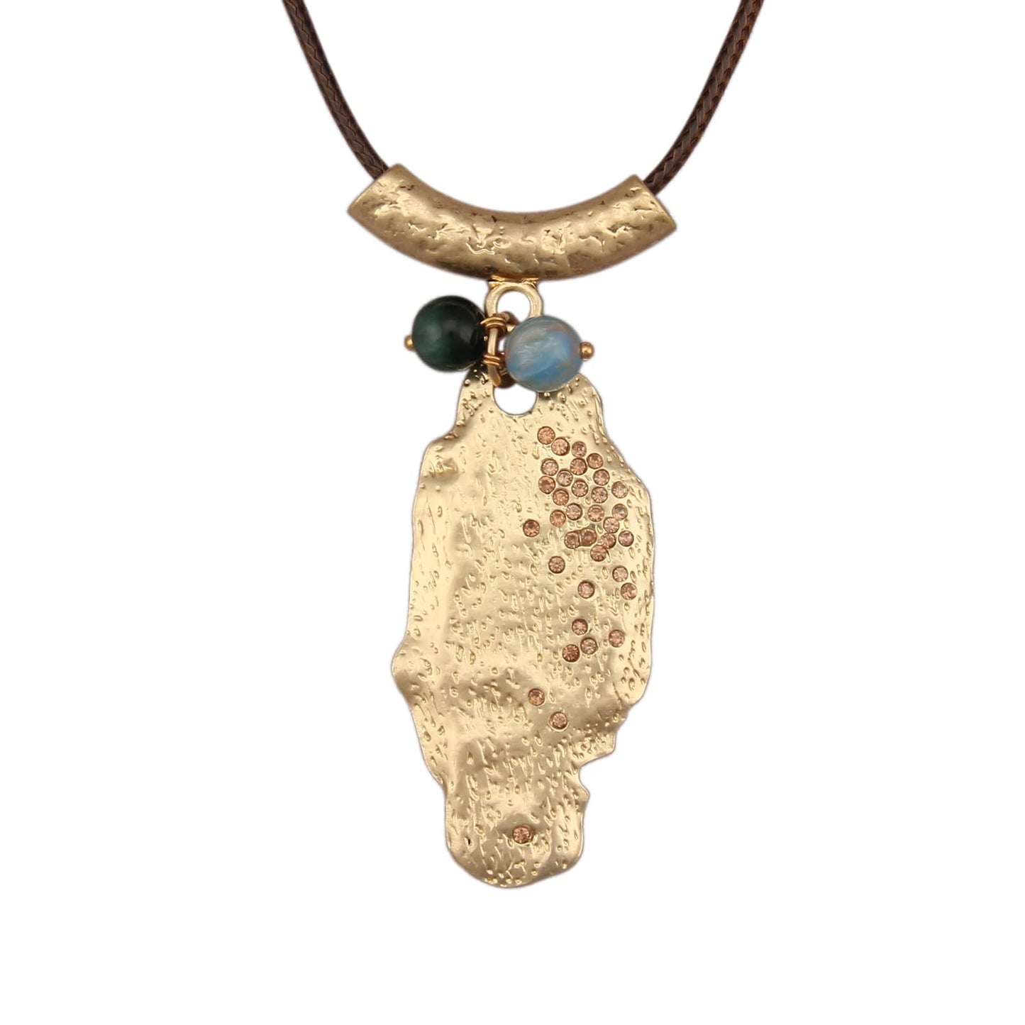 joymiao Chunky Pendant Necklace for Women Vintage Boho Statement Necklaces Large Pendant Hippie Necklace Trendy Bohemian Jewelry