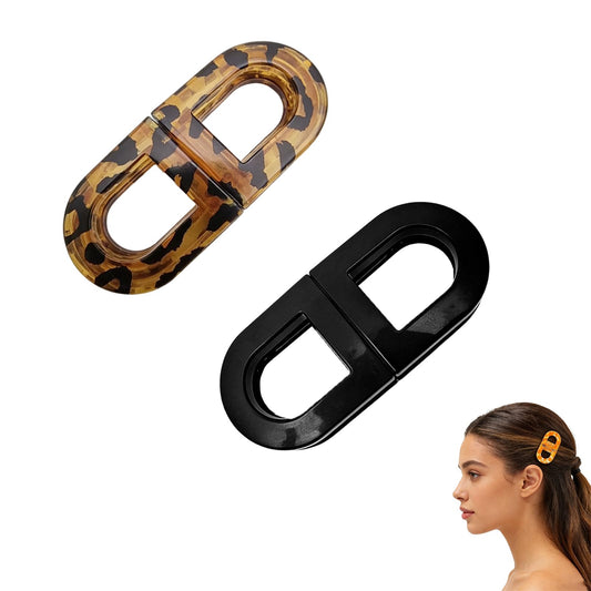 Magnetic Hair Clips, Strong Hold Magnetic Styling Clips, No-Slip Flat Magnetics Styling Clips, No-Crease Sectioning Hair Accessories for Thin & Thick Hair (2PCS-A)