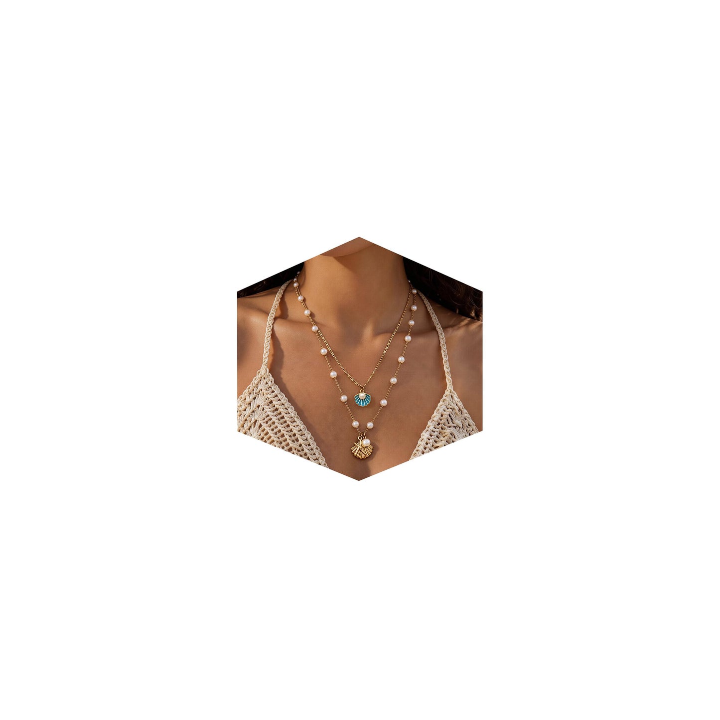 Your Always Charm Cowrie Shell Necklace for Women Puka Shell Necklace Beach Accessories Summer Vacation Outfits Layered Ocean Jewelry 2026