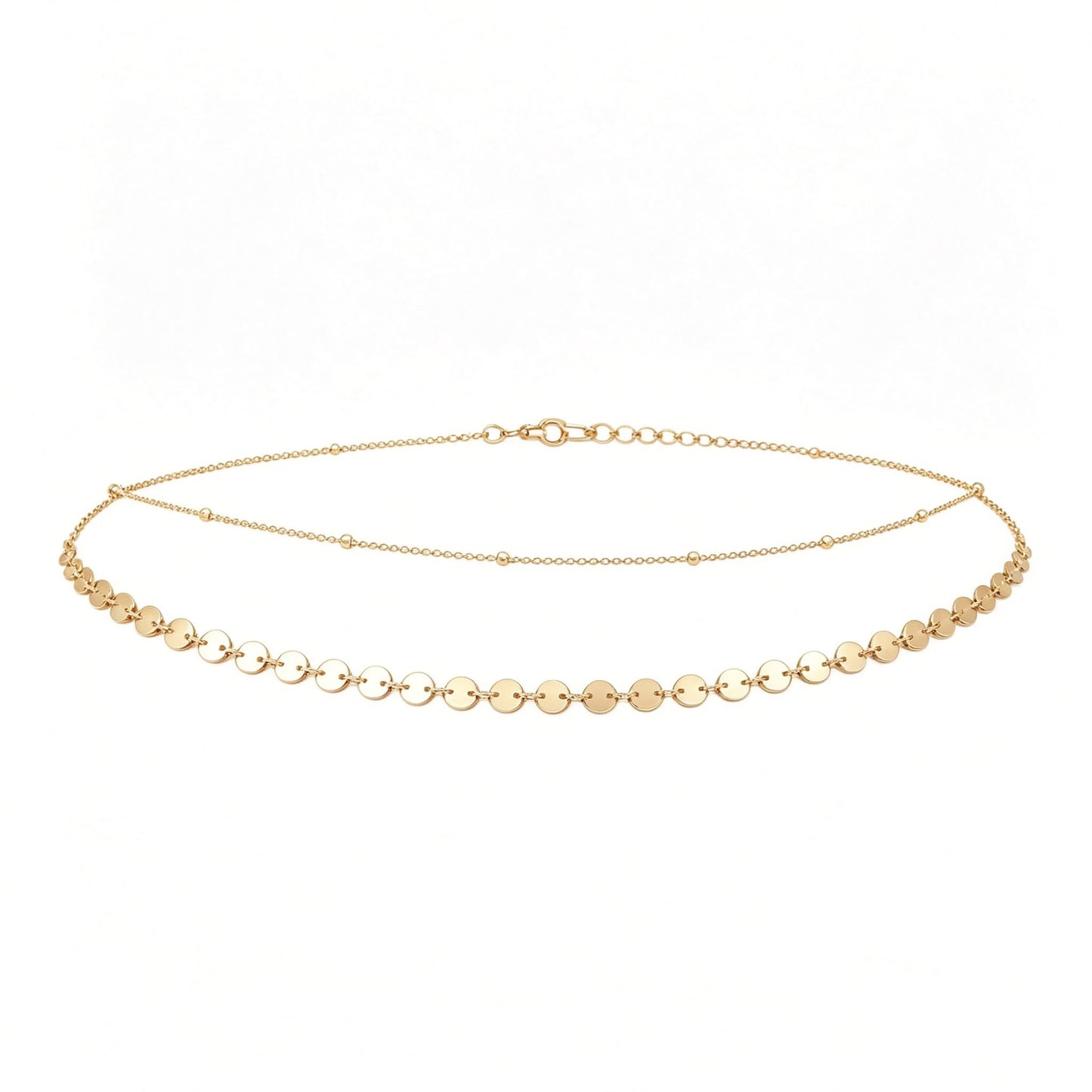 Buelkmag Gold Plated Waist Chain for Women Dainty Boho Layered Beach Belly Chains Adjustable Summer Body Belt Jewelry for Women Daily & Beach Wear