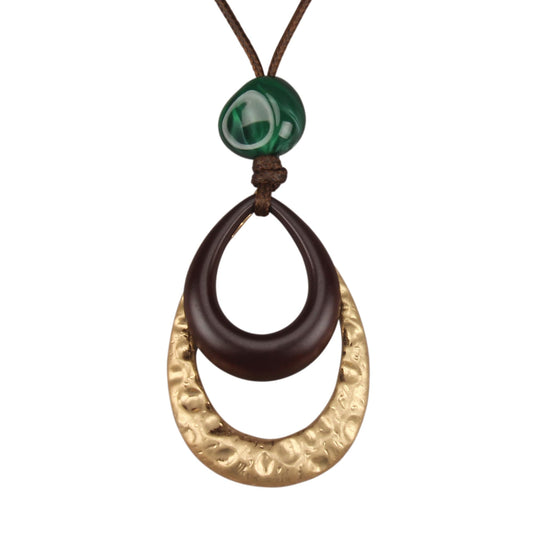 joymiao Boho Necklaces for Women Trendy Gold Statement Necklace Layered Bohemian Vintage Chunky Pendant Necklace Casual Jewelry