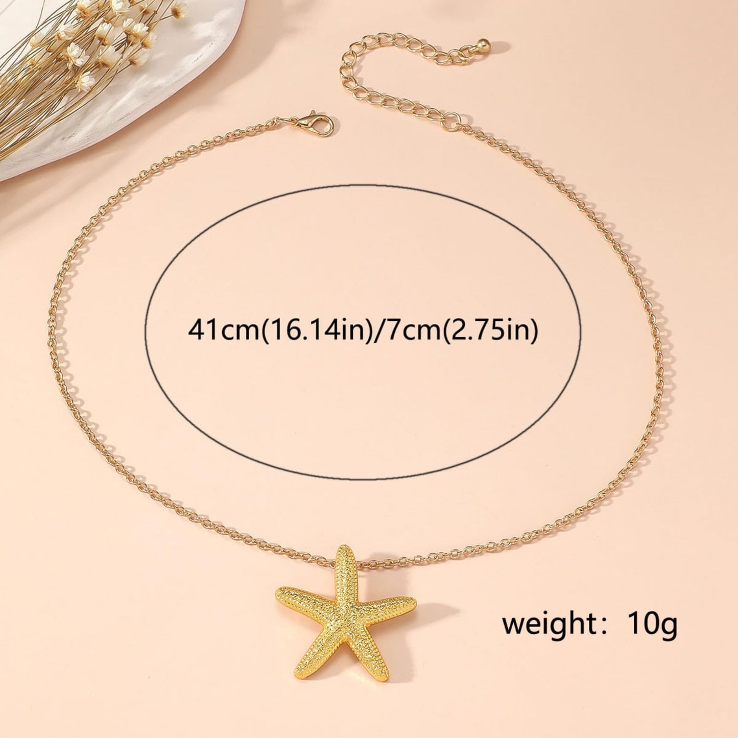 Frodete Starfish Necklace for Women Beach Necklaces Jewelry Layered Choker Drop Dangle Summer Vacation Outfits Theme Conch Seashell Accessories Ocean Pendant Dress Costume