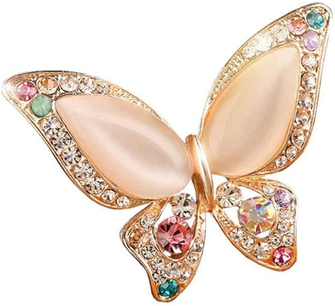 Butterfly Brooch for Women Rhinestone Brooches Fashion Colorful Butterfly Brooch Fashion Wedding Jewelry