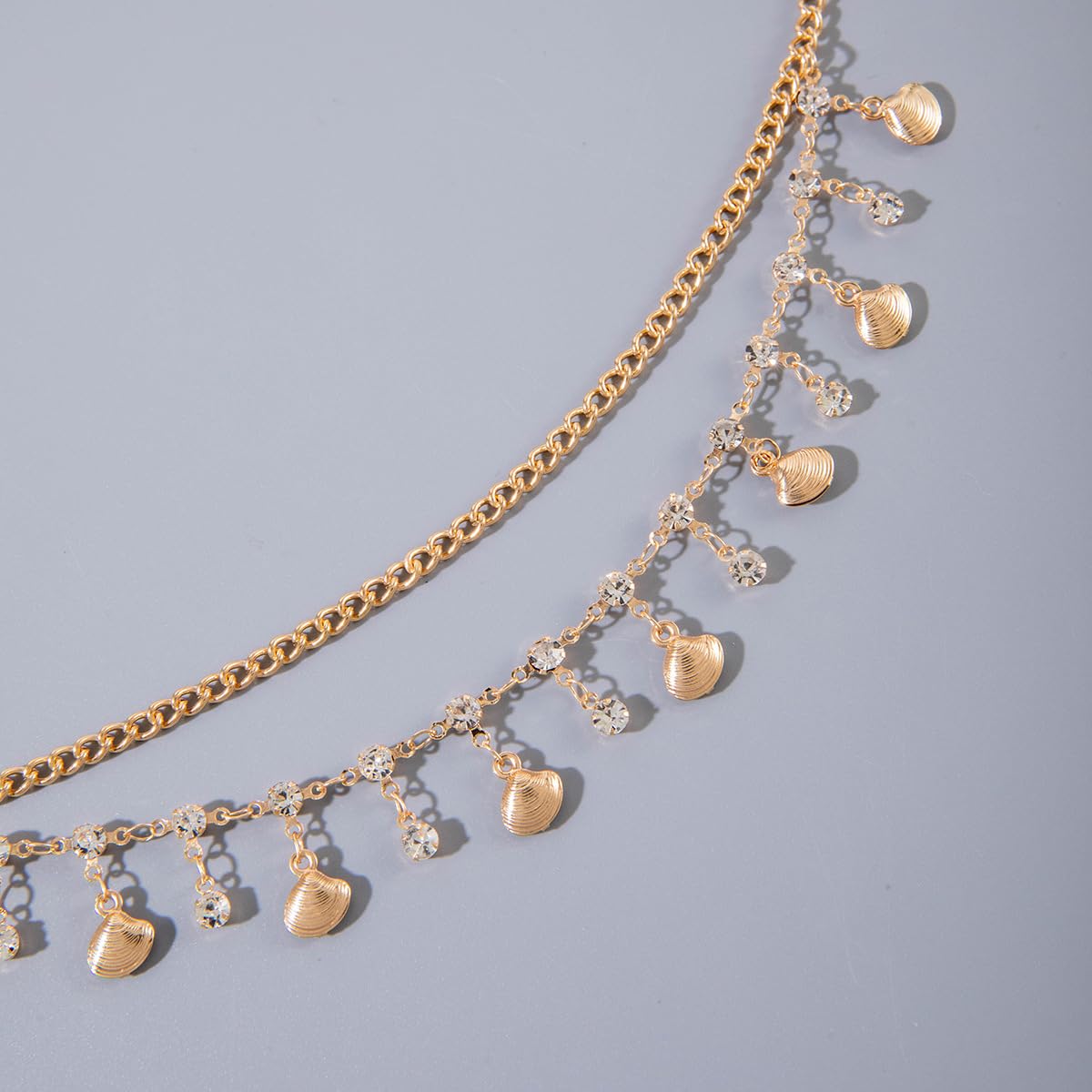 JFORYOU Gold Waist Chain for Women, Layered Belly Chain for The Waist Adjustable Waterproof Sexy Bikini Satellite Beads Chain Summer Non Tarnish Body Chain Jewelry for Women