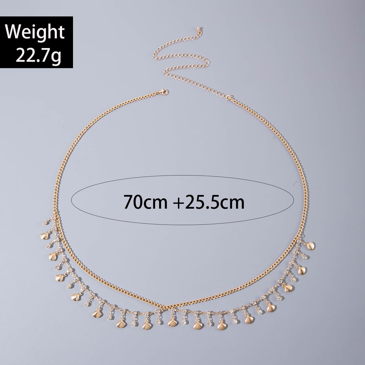 JFORYOU Gold Waist Chain for Women, Layered Belly Chain for The Waist Adjustable Waterproof Sexy Bikini Satellite Beads Chain Summer Non Tarnish Body Chain Jewelry for Women