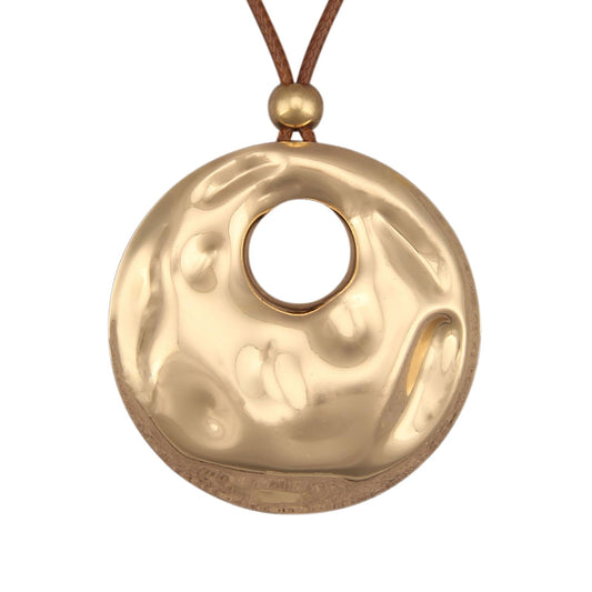 joymiao Boho Necklaces for Women Long Vintage Chunky Statement Necklace with Large Gold Pendant Bohemian Jewelry