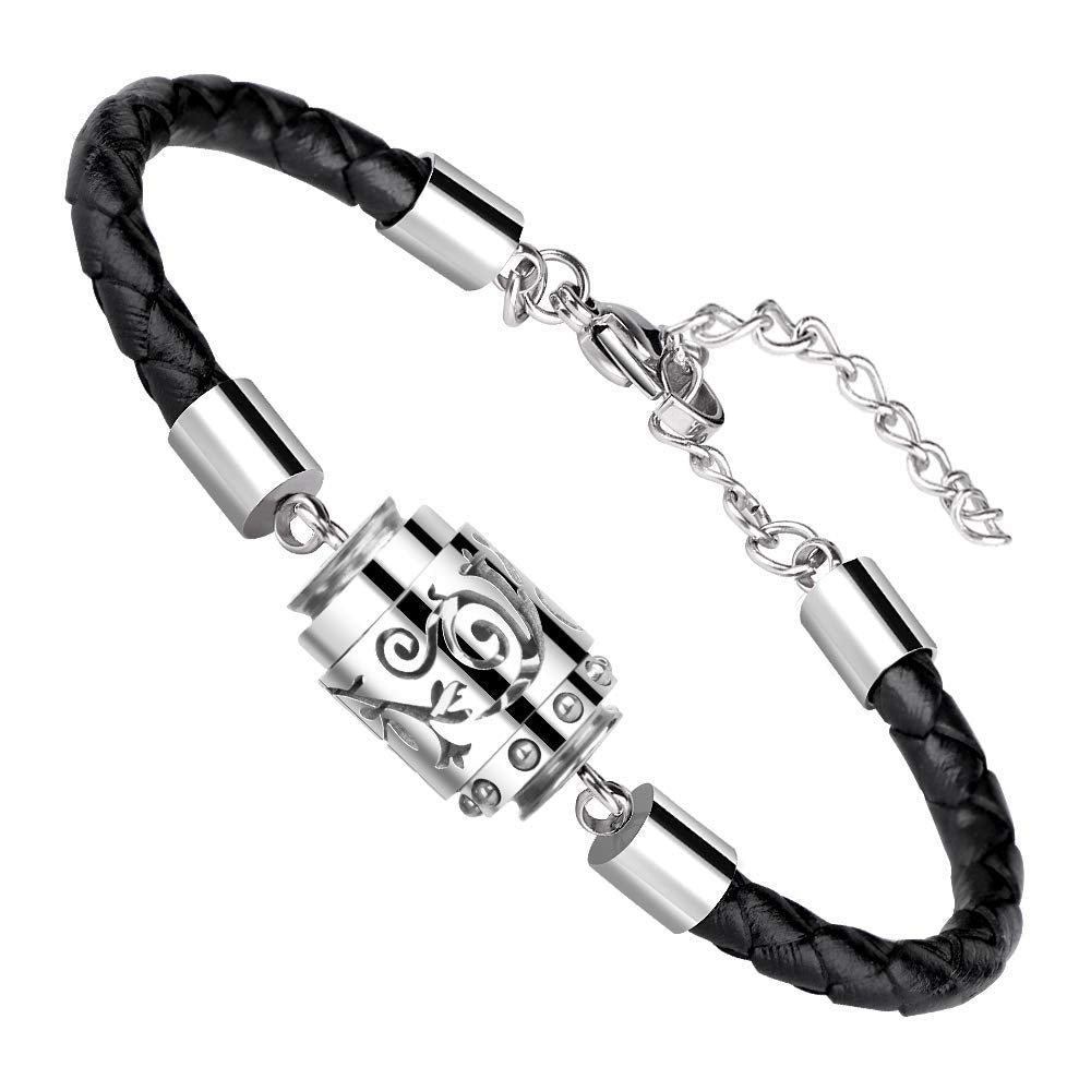 RoyAroma Essential Oil Diffuser Bracelet Aromatherapy Bracelet Stainless Steel Locket Bracelet with Leater Adjustable Wristband Diffusing Bracelets for Mother's Day Women&Men