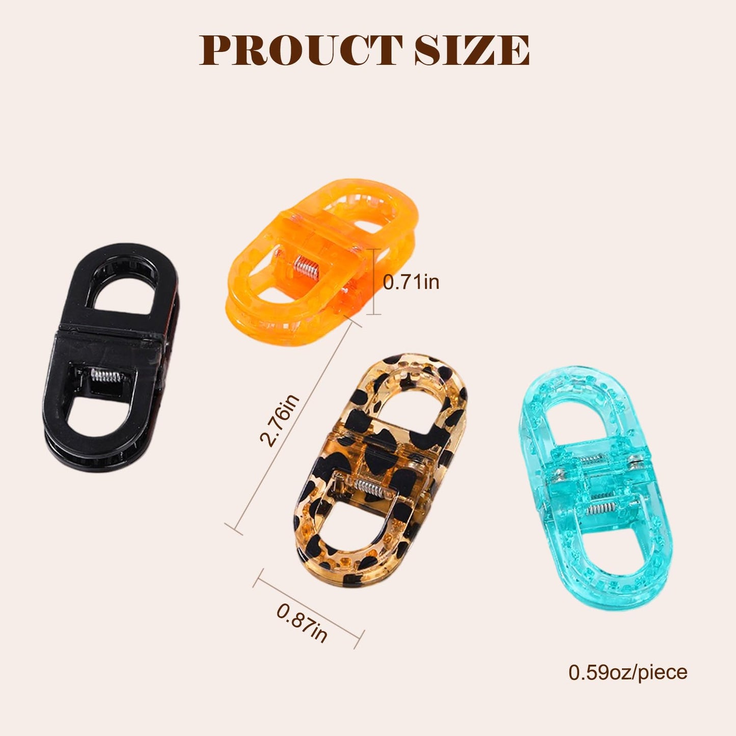 CHAOBANG Magnetic Hair Clips Strong Hold No Slip Styling Clips Gentle No Crease Design Lightweight Portable for Everyday Hairstyles Salon Travel All Hair (Blue and leopard print)