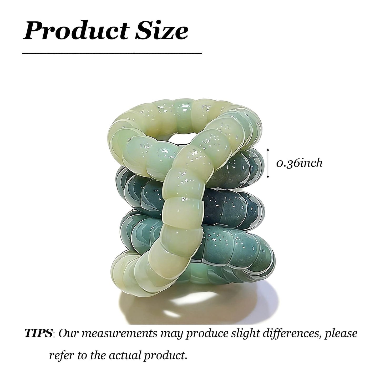 Embtrem Natural Green Bodhi Fidget Bracelet for Women, Anxiety Bracelet Stress Relief, Mudi Fidget Bracelet, Boho Layered Fashion Jewelry, Summer Casual Accessories