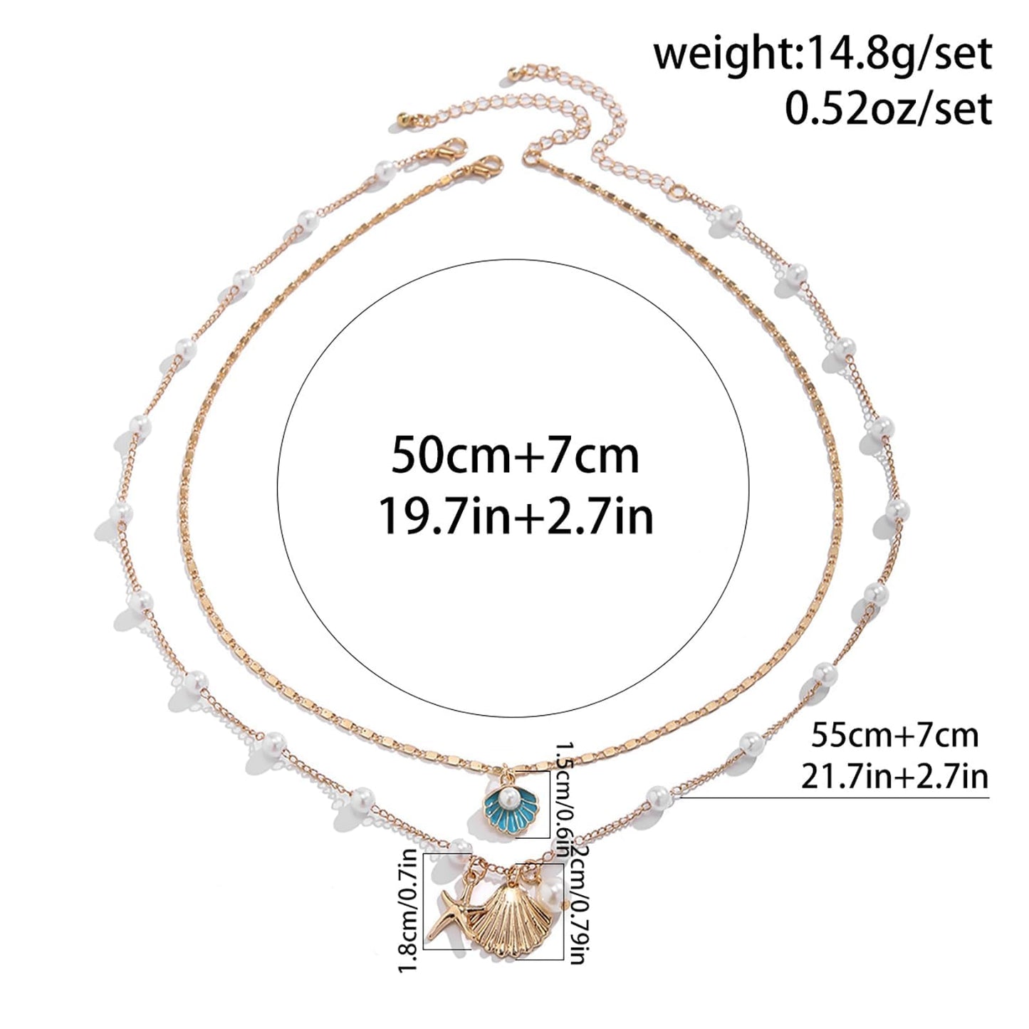 Your Always Charm Cowrie Shell Necklace for Women Puka Shell Necklace Beach Accessories Summer Vacation Outfits Layered Ocean Jewelry 2026
