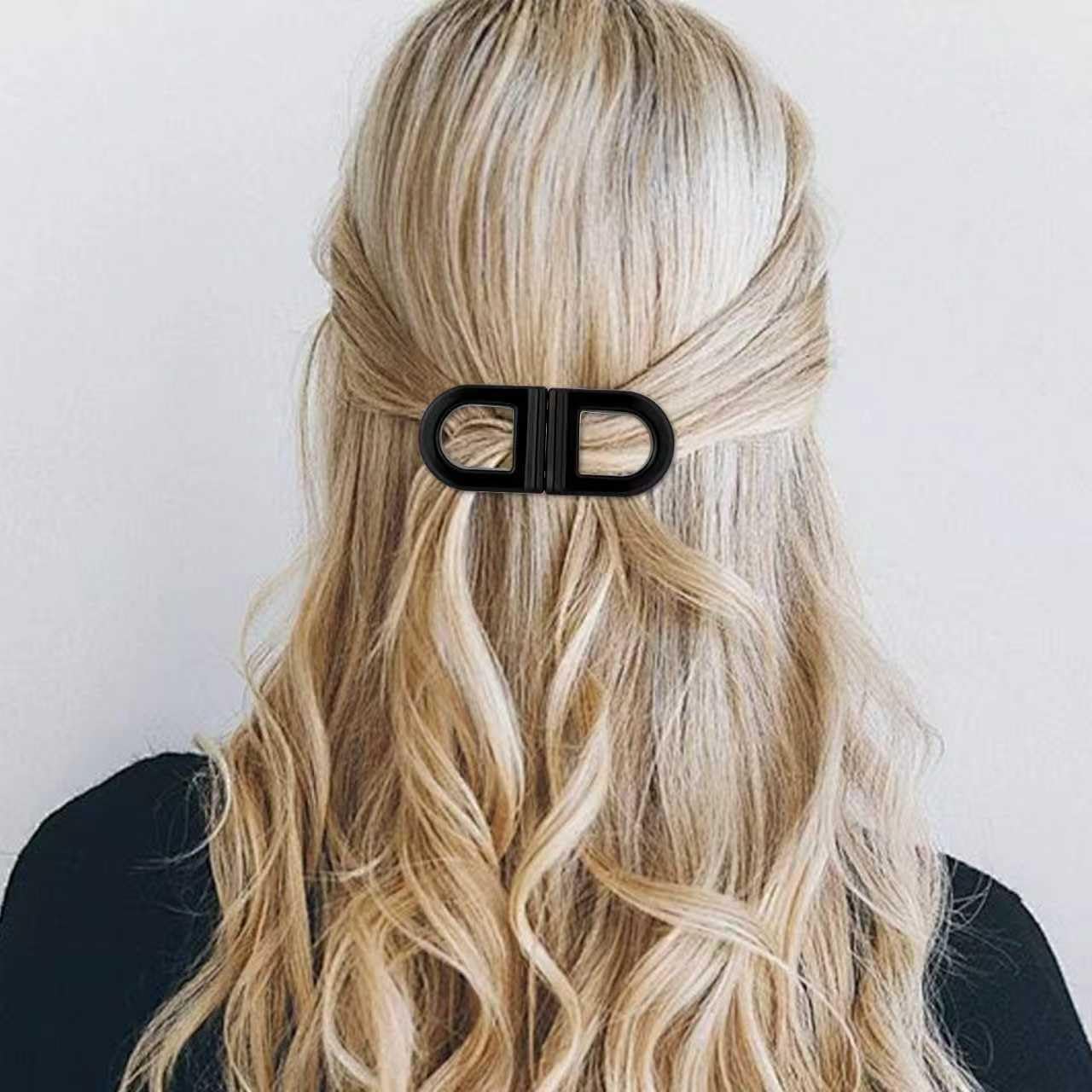 Magnetic Hair Clips, Strong Hold No-Slip Magnetic Hair Styling Clips, Clip No Crease Hair Types Strong Hold, Seamless 2-in-1 Design for Easy Everyday Hairstyles (New-Orange)