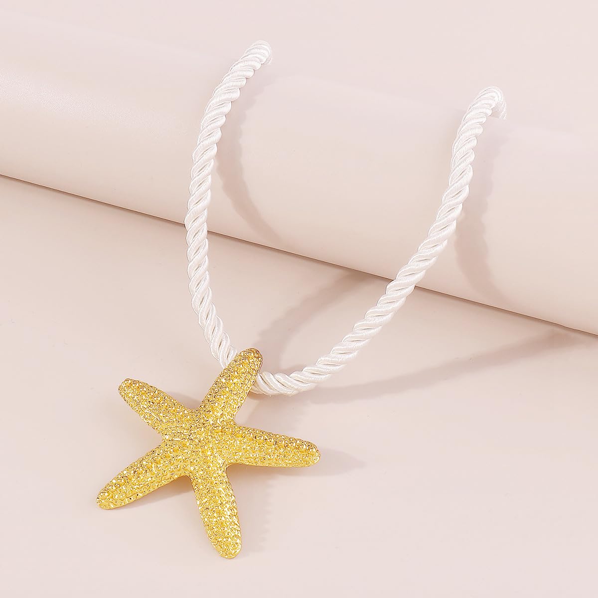 Sora Tuki Starfish Necklace Beach Jewlery for Women Cowrie Puka Shell Seashell Necklace Ocean Jewlry