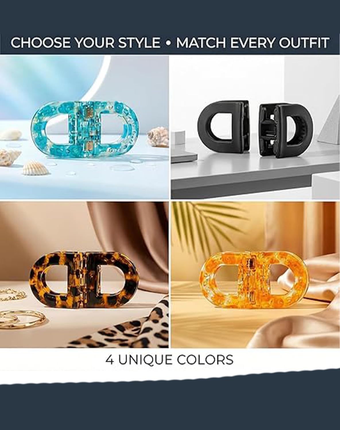 2 Pcs Magnetic Hair Clips, Strong Hold Magnetic Hair Styling Clips, Seamless 2-in-1 Design for Easy Everyday Hairstyles, Gentle on All Hair Types Strong Hold No Slip