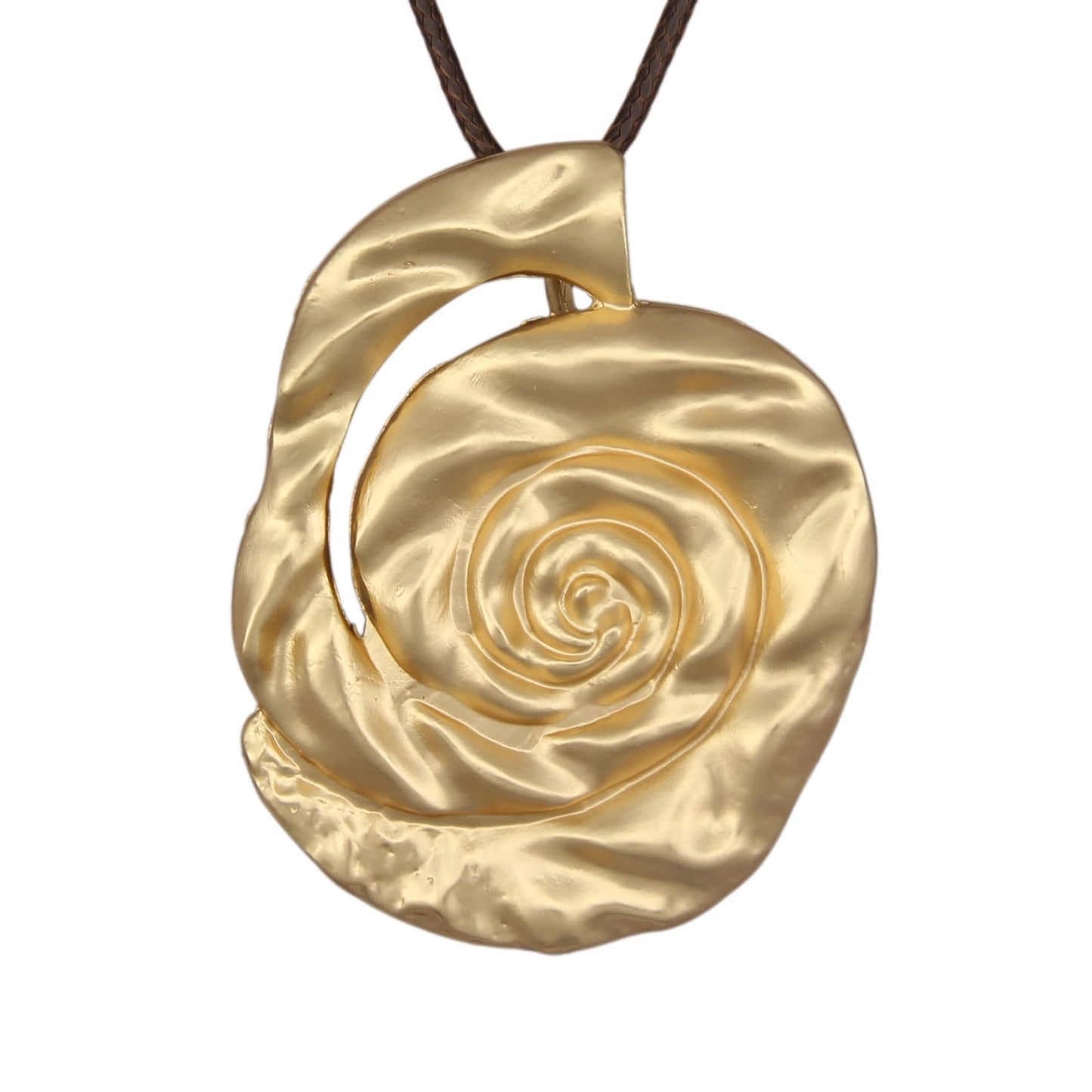 joymiao Long Pendant Necklace Boho Chunky Vintage Necklaces Large Gold Irregular Pendant Casual Necklace for Women Bohemian Jewelry