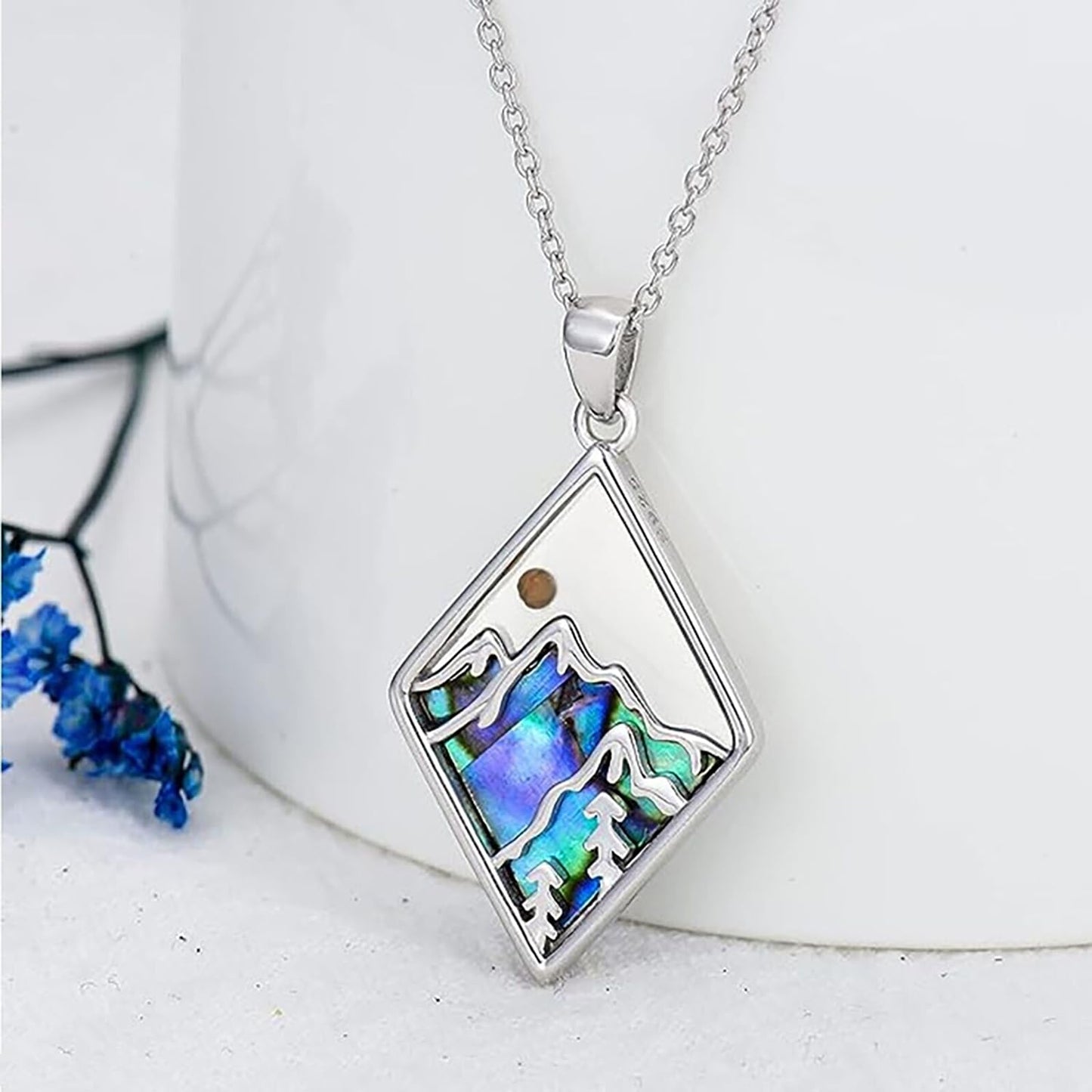 VLIEGEN Mustard Seed Necklace - Stainless Steel Faith Mountain Jewelry for Women & Men styleO