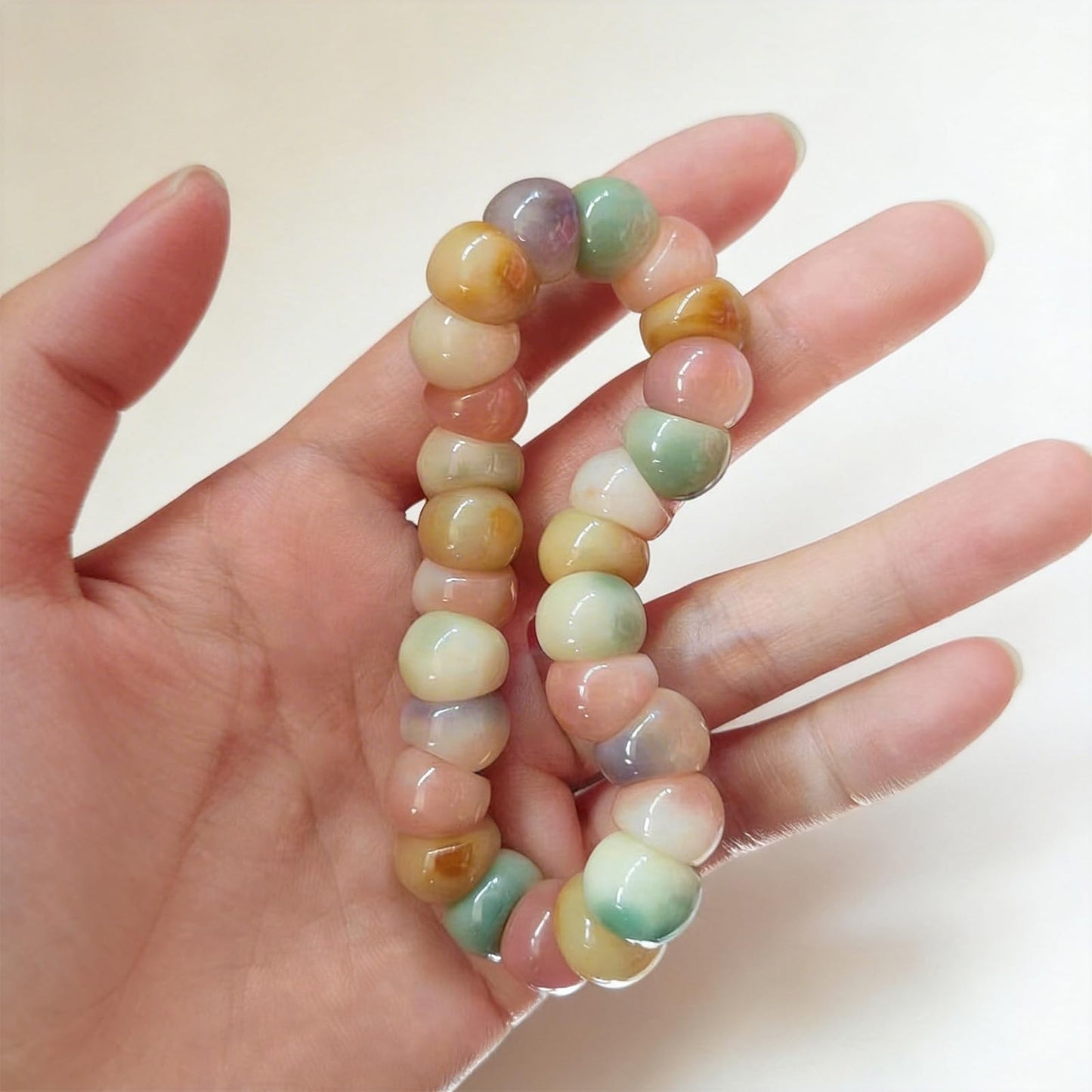 Embtrem Fidget Bracelet Bodhi Seed Bracelets Anxiety Fidget Bracelets Protection Healing Stretch Alleviate Anxiety Stress Protection Healing Bodhi Jewelry Gifts for Women Men