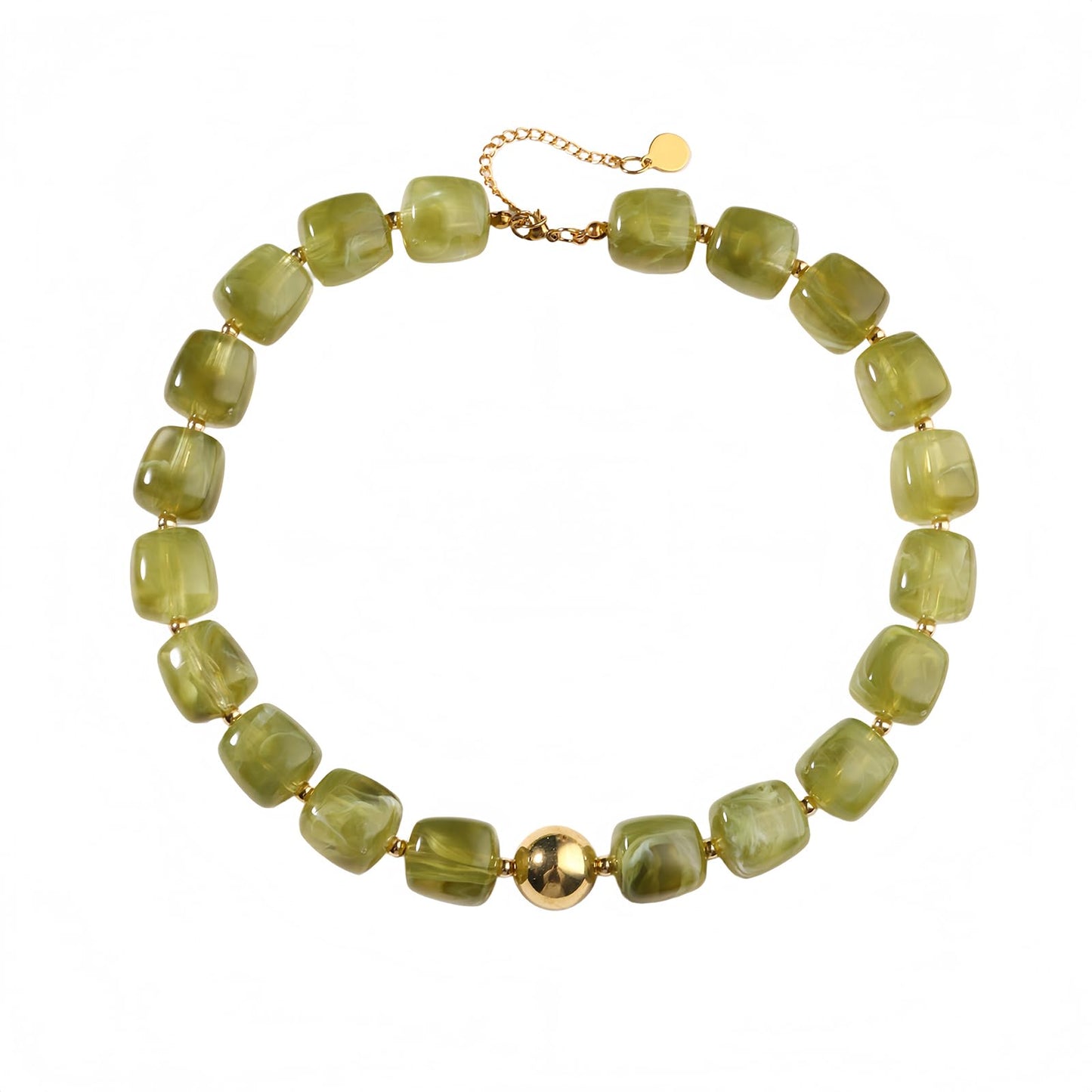 joymiao Chunky Necklaces for Women Big Bead Necklace Colorful Resin Beaded Choker Necklace Trendy Summer Necklaces Jewelry Gifts