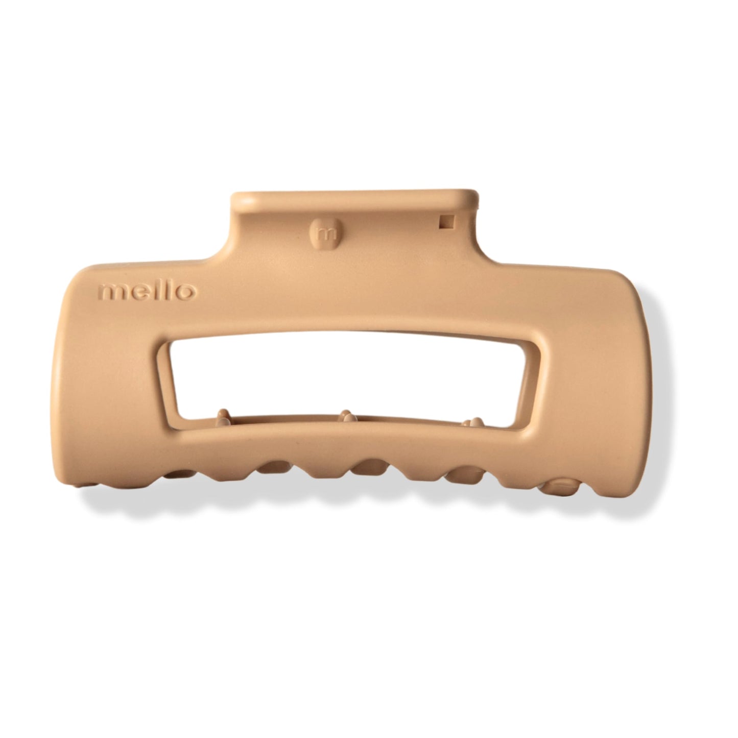 The Original Mello Hair Claw Clip Squishy Claw Clip Made in Korea Patent Pending 30021976 (Brown, Medium)