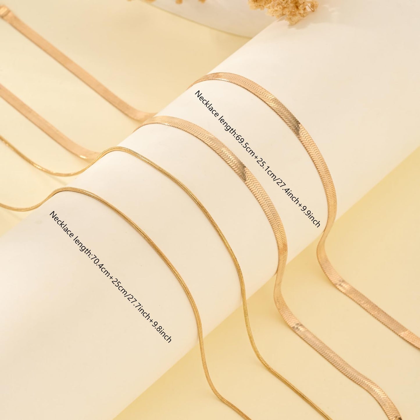 HERSIN Waist Chain for Women, 14K Gold Plated Layered Belly Belt Chains Beach Waist Beads Chain Waterproof Snake Herringbone Body Chain Summer Jewelry Accessories for Women