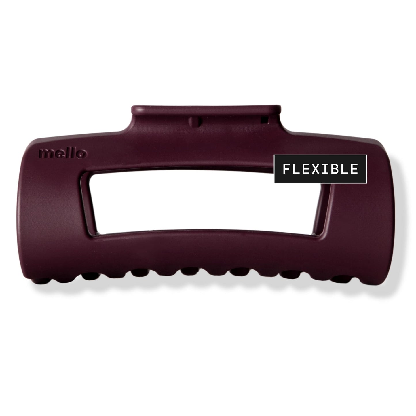 The Original Mello Hair Claw Clip Squishy Claw Clip Made in Korea Patent Pending 30021976 (Burgundy, Medium)
