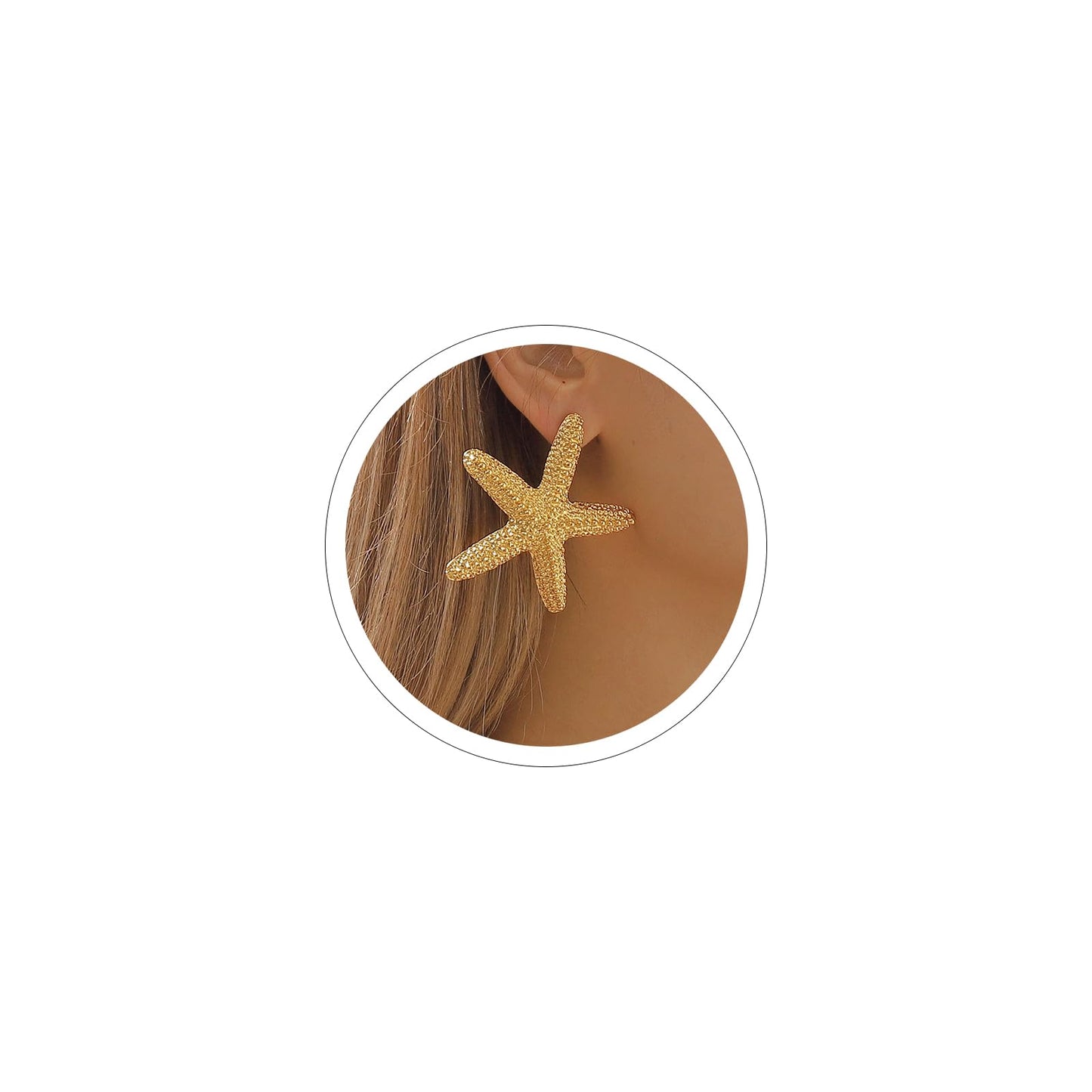 Sora Tuki Starfish Earrings for Women Beach Earrings Ocean Beachy Earring Summer Beach Jewelry for Women