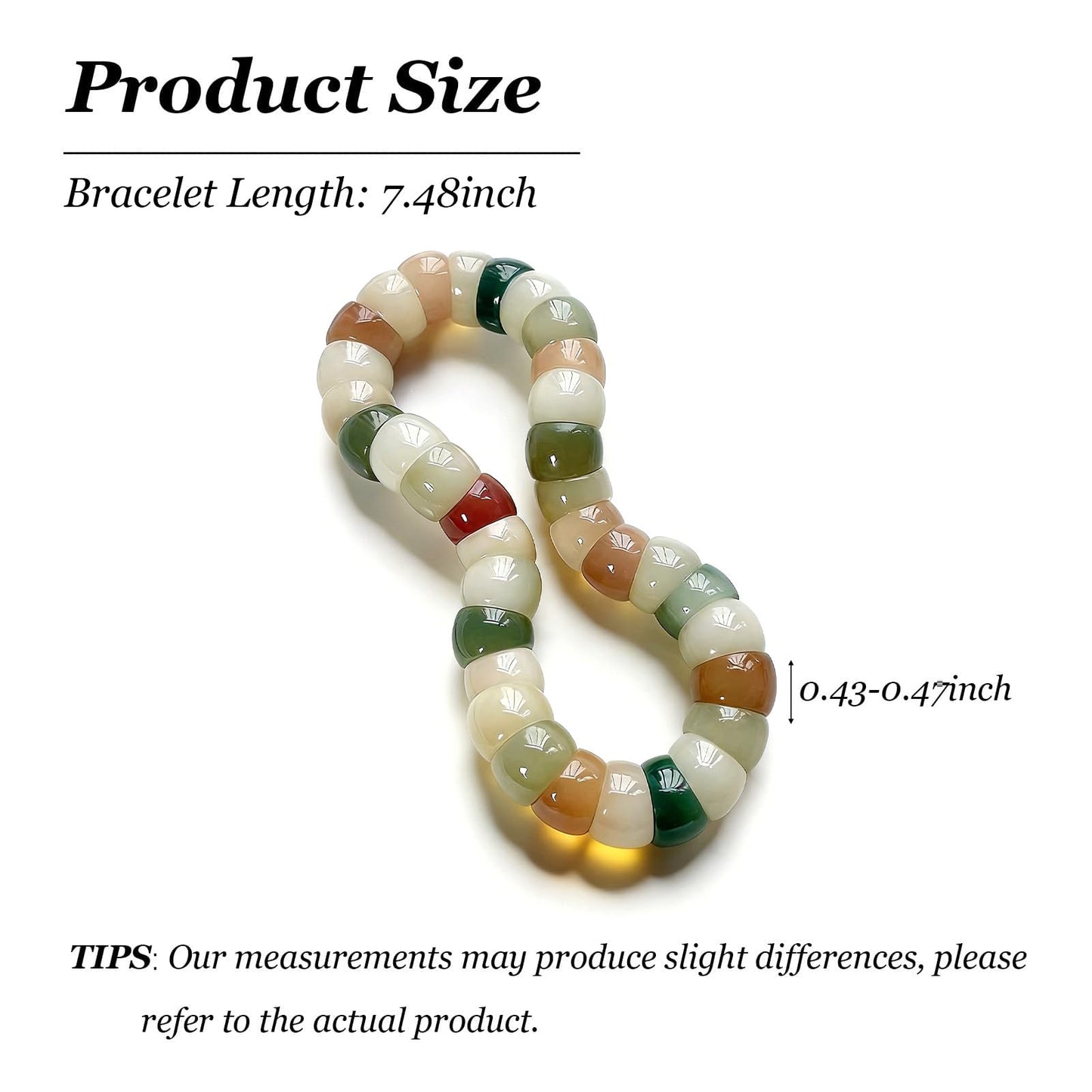 Embtrem Fidget Bracelet Bodhi Seed Bracelets Anxiety Fidget Bracelets Protection Healing Stretch Alleviate Anxiety Stress Protection Healing Bodhi Jewelry Gifts for Women Men