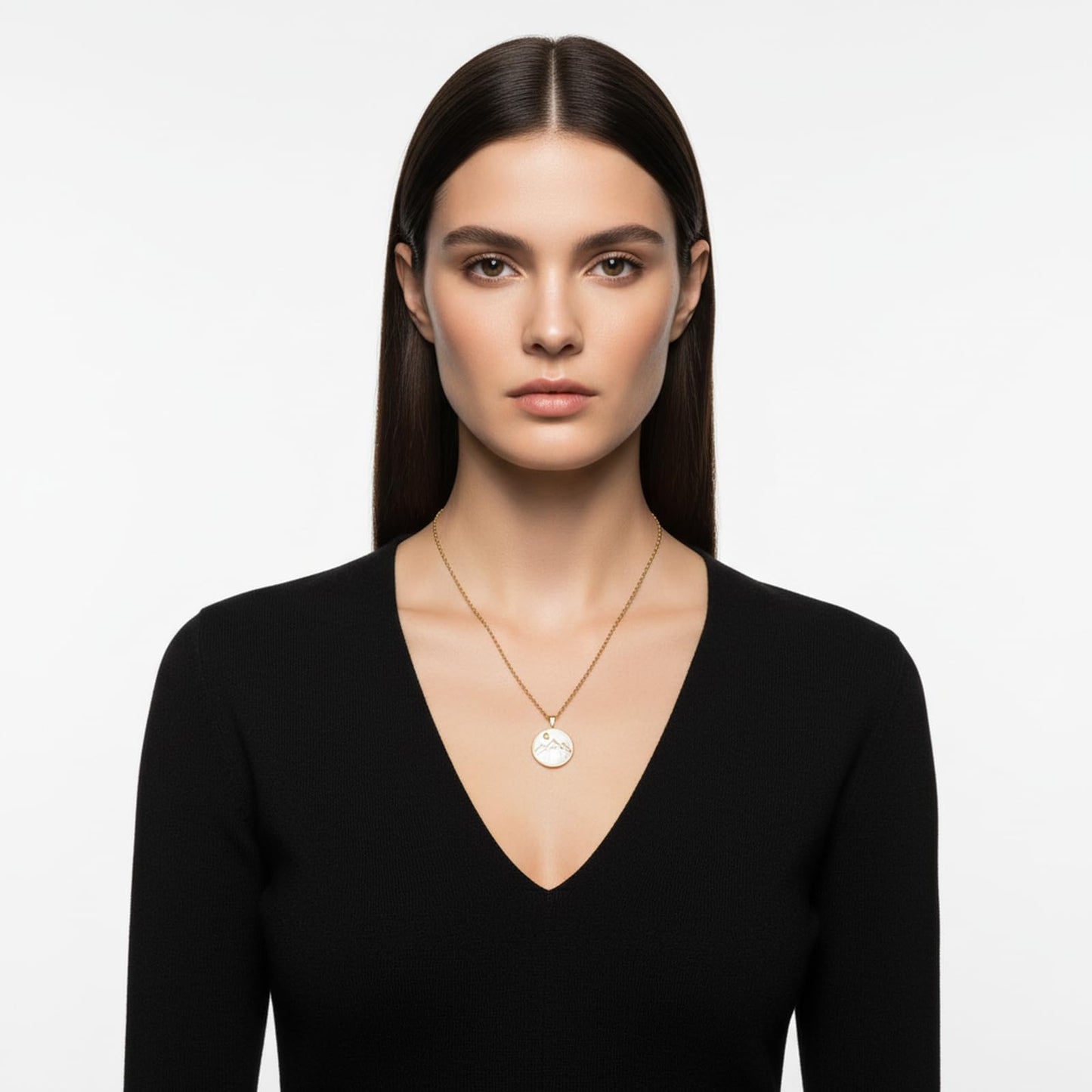 VLIEGEN Mustard Seed Necklace - Stainless Steel Faith Mountain Jewelry for Women & Men styleS