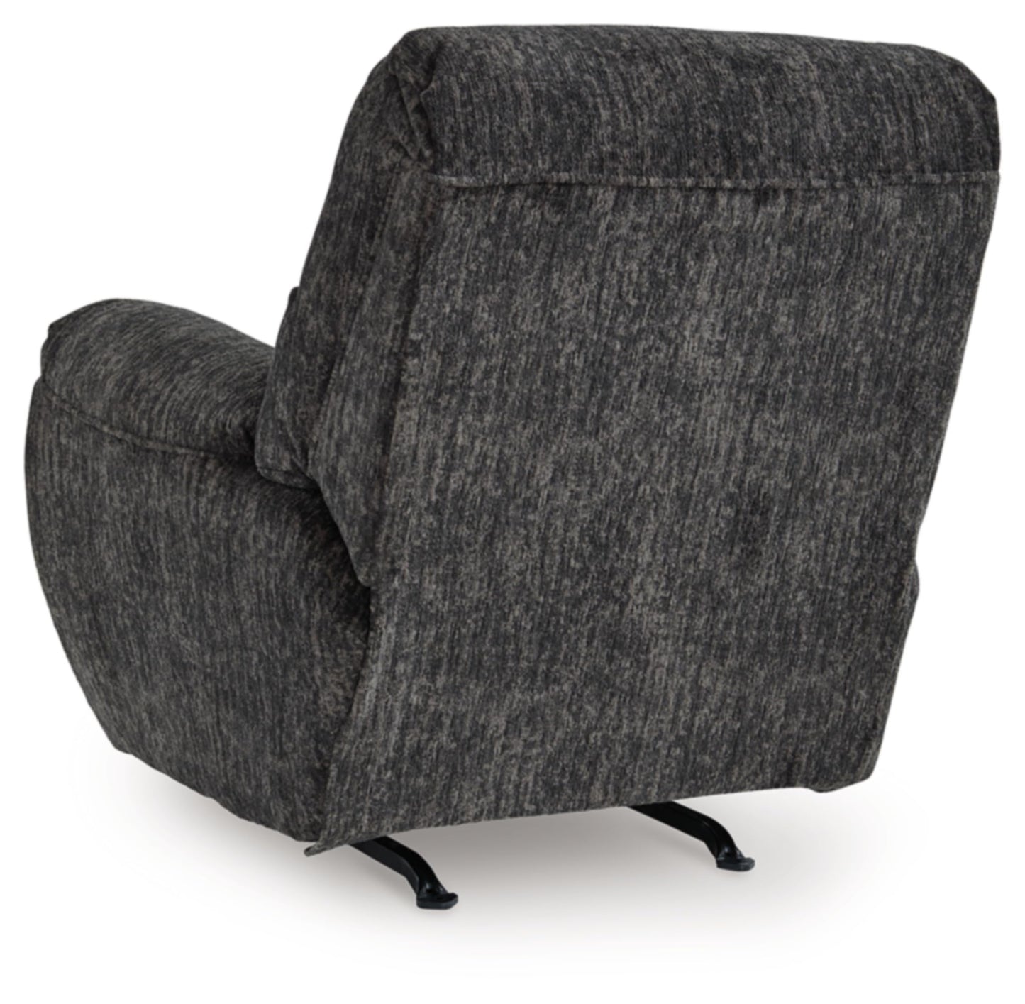 Signature Design by Ashley Rampant Casual Manual Rocker Recliner with Pillow-Top Arms, Gray