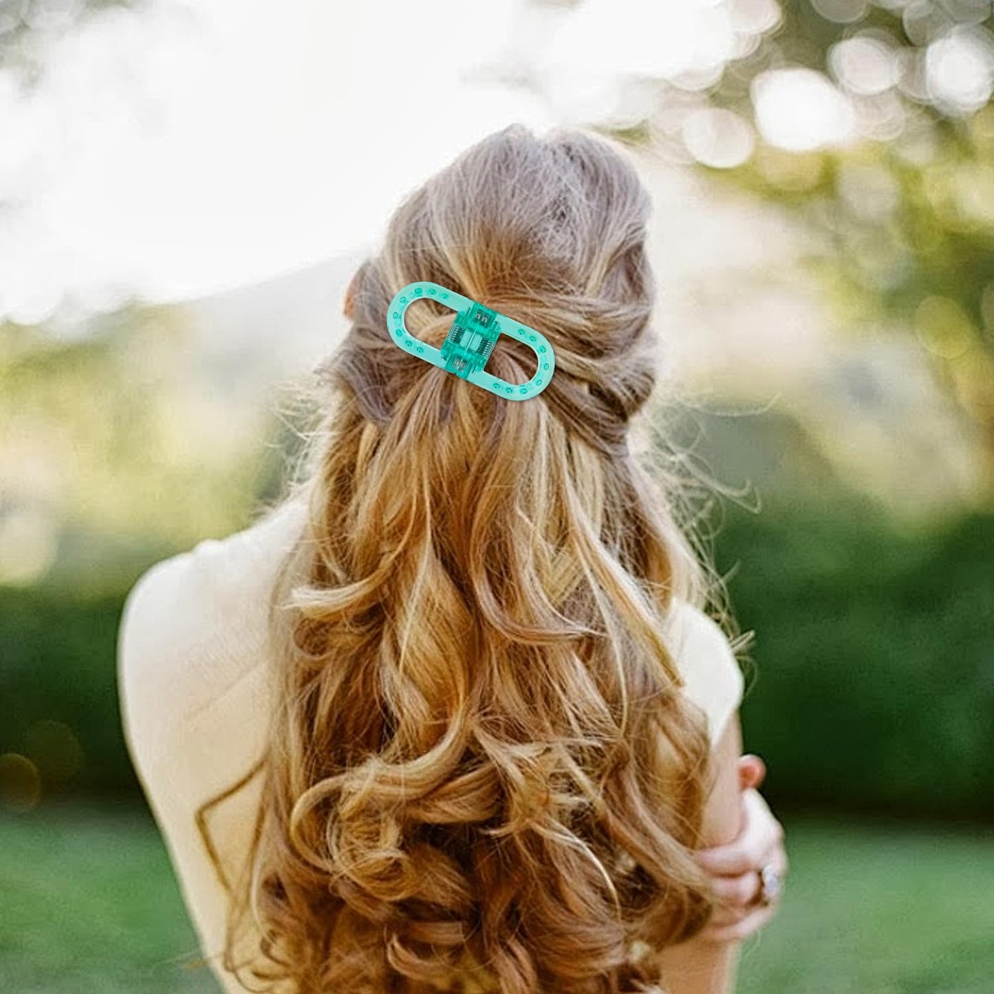 Magnetic Hair Clips for Women - Strong Hold No-Slip No Crease 2-in-1 Hair Styling Clips, Gentle on All Hair Types for Easy Everyday Hairstyles (F: 4pcs)