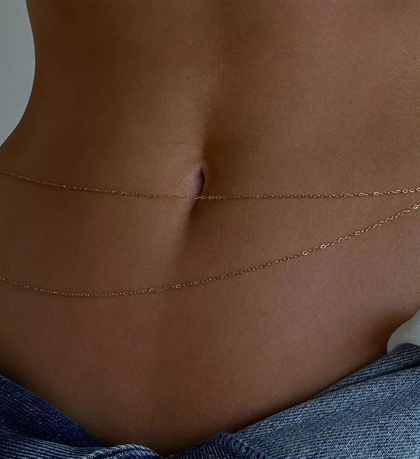 Longita Belly Chain Waist Chain for Women Gold Waist Jewelry for Women Gold Belly Chains Layered Summer Stomach Jewelry Sexy Body Chains non Tarnish Waterproof Plus Size