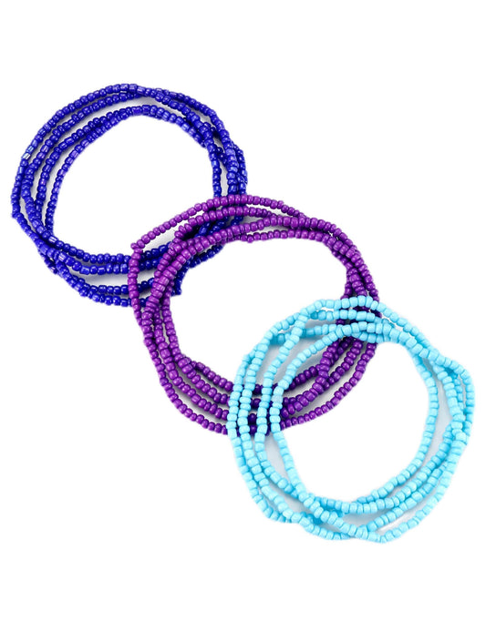JeryWe Waist Beads for Women African Body Chain - Handmade Adjustable Colorful Elastic Waist Beads Stretching Body Accessories Belly Body Jewelry for Women Plus Size Beach Bikini Jewelry 13