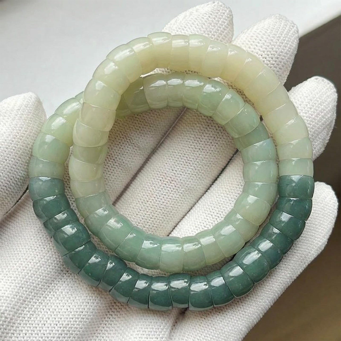 Embtrem Natural Green Bodhi Fidget Bracelet for Women, Anxiety Bracelet Stress Relief, Mudi Fidget Bracelet, Boho Layered Fashion Jewelry, Summer Casual Accessories