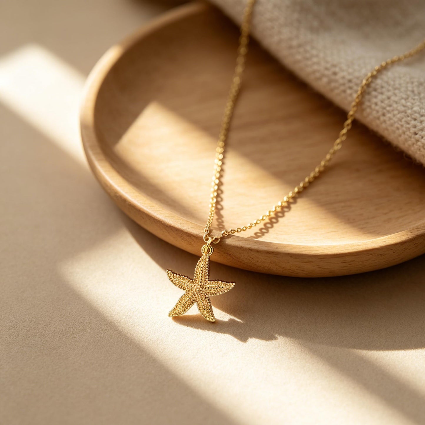 Baydurcan Starfish Necklace for Women, Summer Beach Jewelry Sea Star Pendant Necklace Beach Themed Vacation Gifts