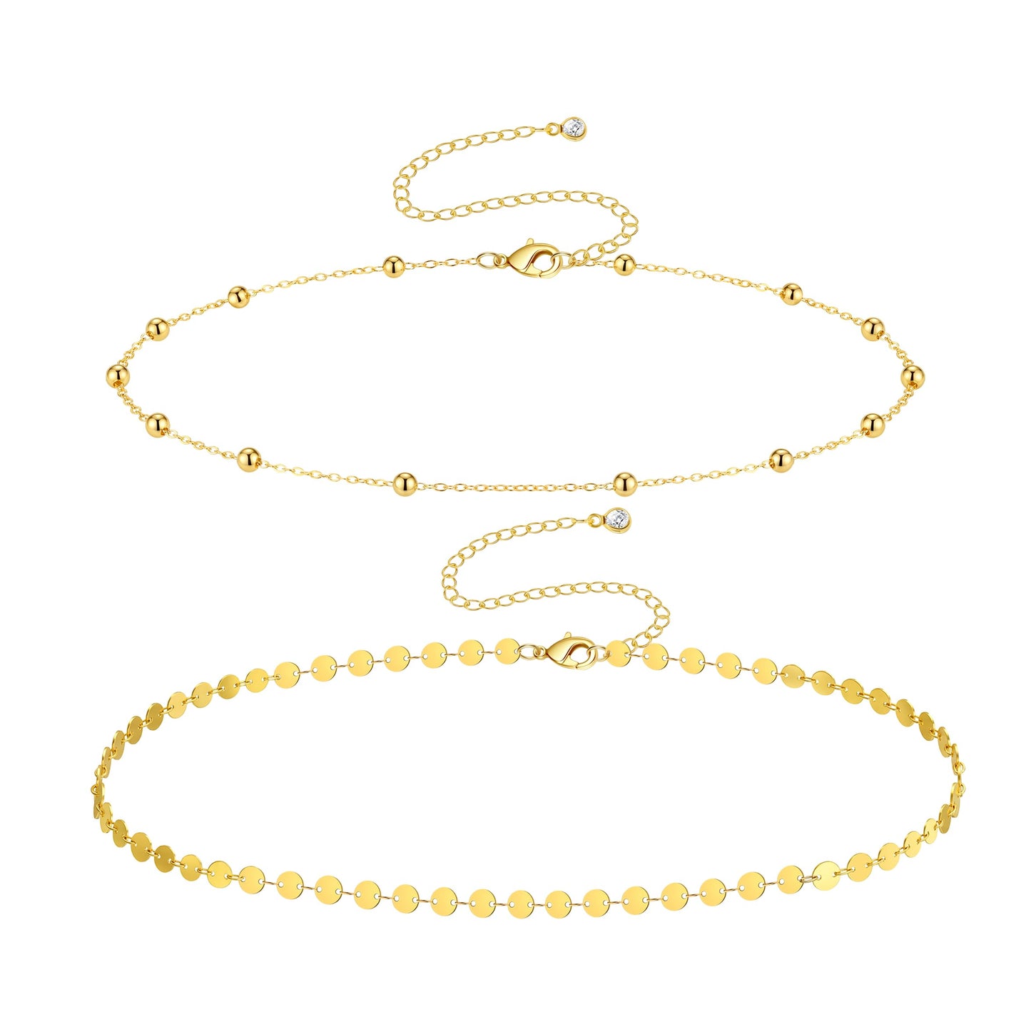 HERSIN Waist Beads for Women, Dainty 14k Gold Plated Waist Chain Gold Chain Belt Simple Body Chain Jewelry for Womens Belly Chain Waterproof Gold Jewelry Accessories for Women Gifts Rave Outfits